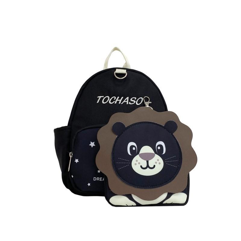 Cute Animal Pattern Childrens School Bag Lightweight Spinal Protection For Kindergarten