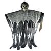 Durable 100cm Halloween Skeleton Hanging Reaper With Realistic Skull And Hood