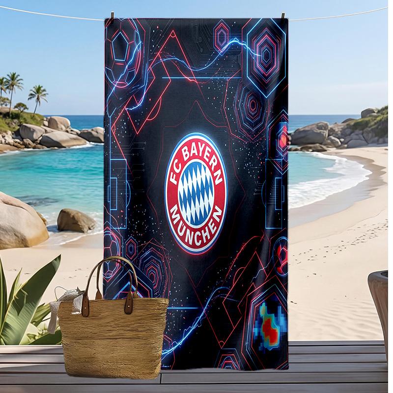 Bayern Munich Printed Beach Towel Quick Dry Soft TowelPortable Large Rectangular Beach Blanket for Travel Swimming Pool