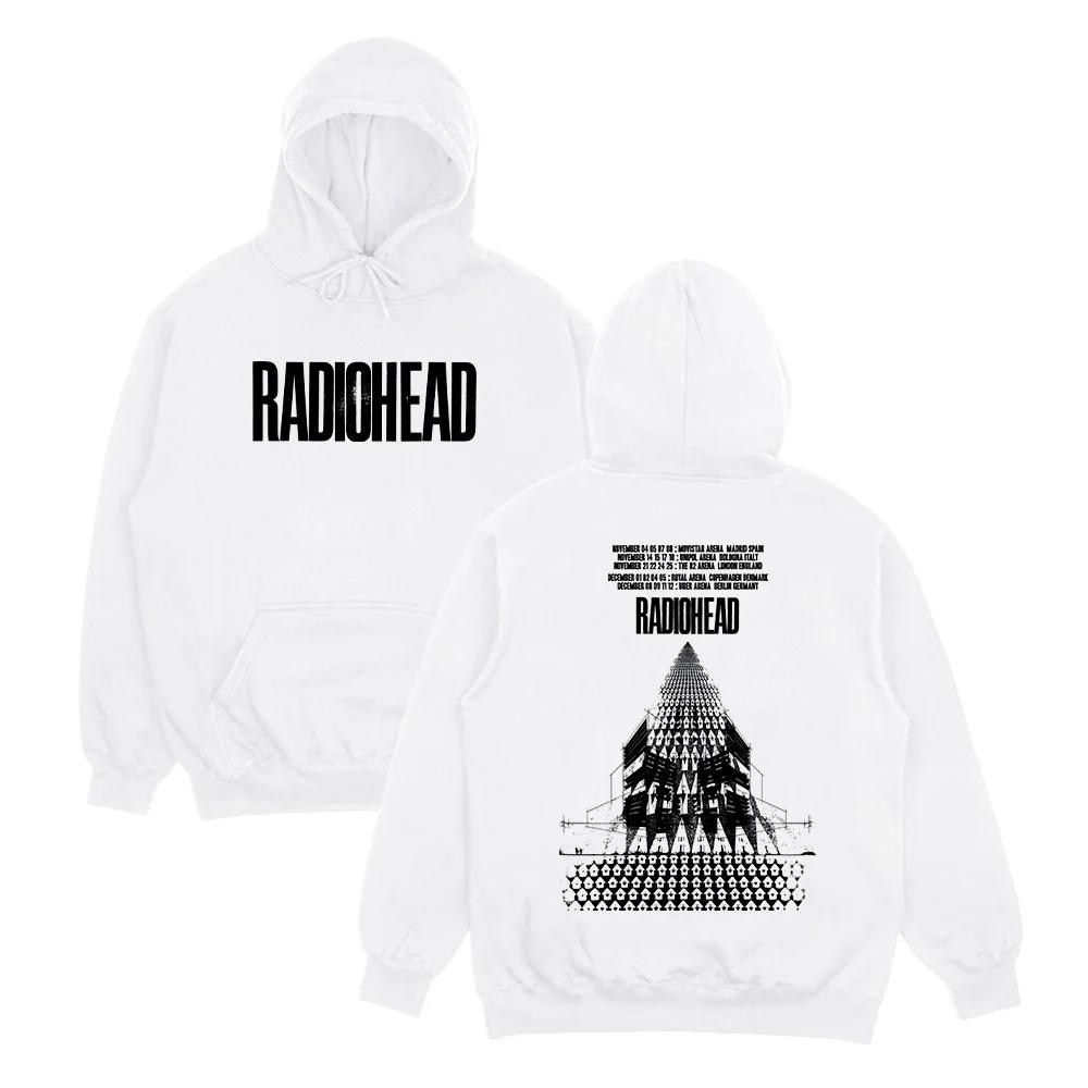 2025 Rock Band Radiohead Hoodies Radiohead Return To The Road European Tour Sweatshirts Hip HopStreetwear Unisex Clothing