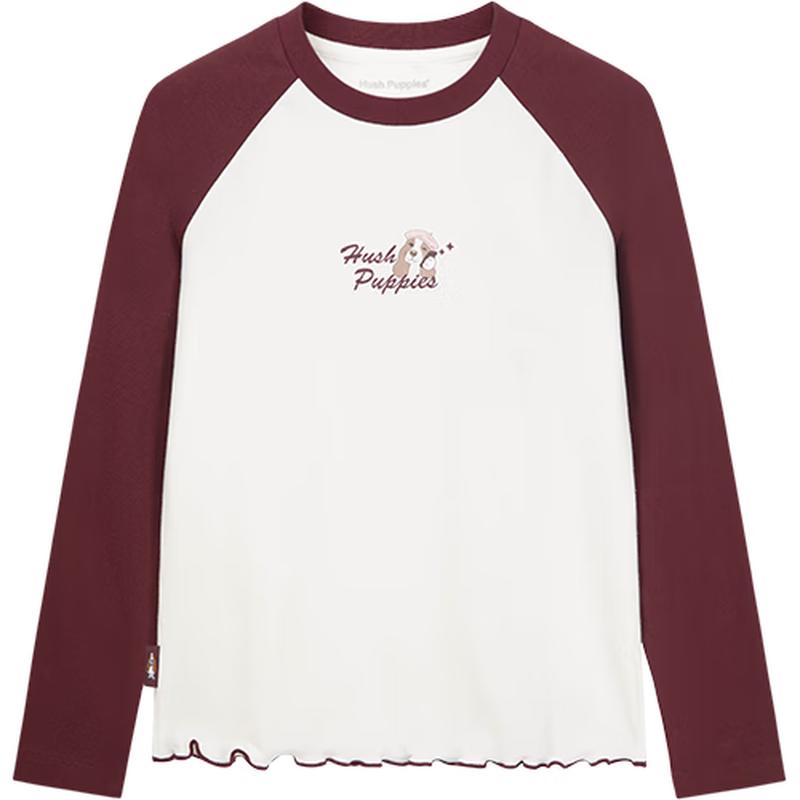 Hush Puppies Girls' Raglan Sleeve Base Layer T-Shirt