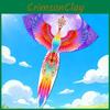 Phoenix Wind Kite With Mechanical Craft And Polyester Fabric For Family Recreation