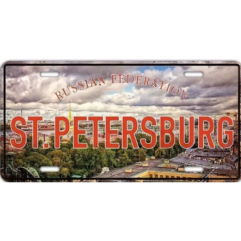 Texas USA Souvenir License Plate, Metal Auto Wall Decor 15x30cm