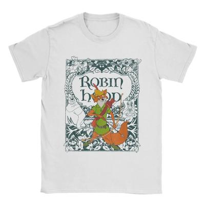Robin Hood Film Bogenschießen T-Shirts für Herren Reiner Baumwoll Vintage T-Shirts Rundhals Cartoon T-Shirt Kurzarm Kleidung Geschenkidee