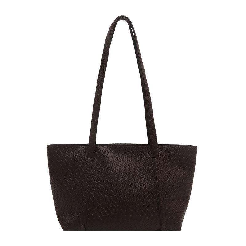 Large Capacity Woven Bag Women's 2025 New Early Autumn Retro Versatile Shoulder Underarm Bag Korean Version Portable Tote Bag