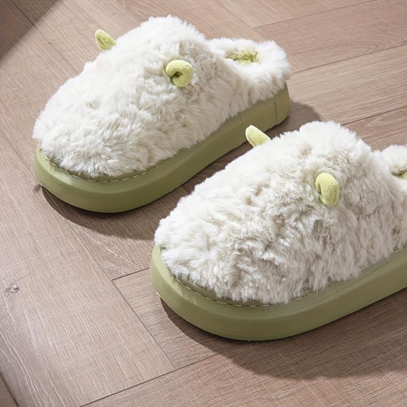 Cozy Plush Men's & Women's Slippers - Non-Slip Thick Fleece Lined Comfort Shoes with Soft EVA Sole for Indoor Warmth