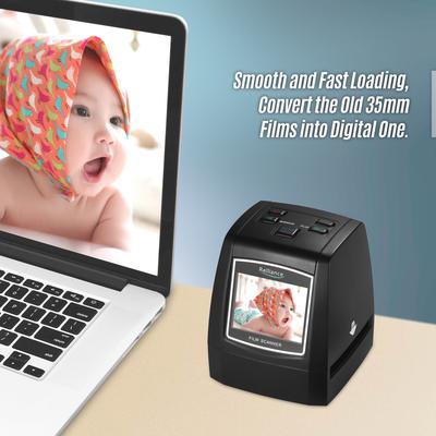 Film Scanner High-Resolution 14MP/22MP Film Slide Scanner Convert 35mm 135mm 126mm 110mm 8mm Color