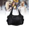 Shoulder Bag Simple Stylish PU Leather   Bag Large Capacity Handbag for Daily Use