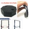 4x Robust Octagon Rubber Pad 135x10mm Workshop Lifting Platform Trolley Lift Accessories