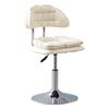 Adjustable Bar Stool with Padded Backrest for Home Kitchen Counter
