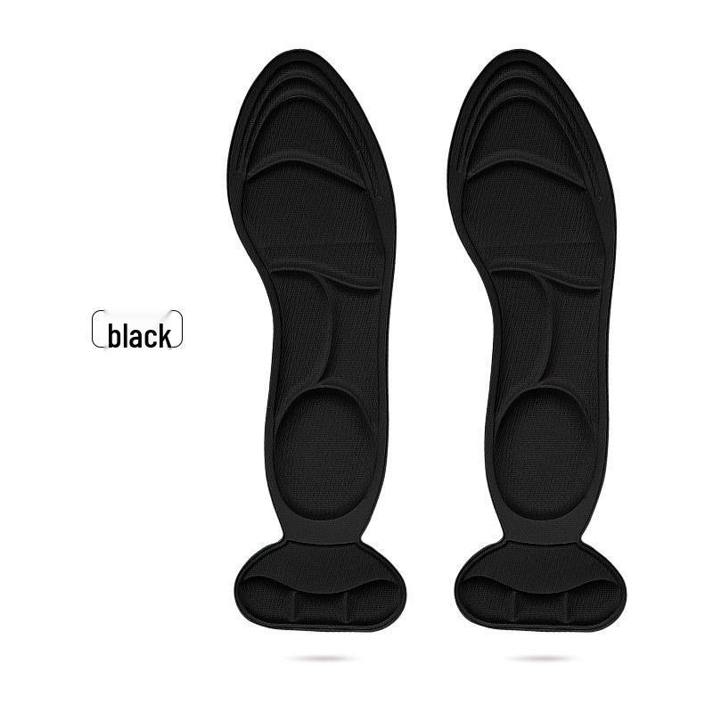 2-in-1 Breathable Non-Slip Massage Heel Sticker with Shock-Absorbing Sponge Insole, Sweat-Absorbing, 5D Design