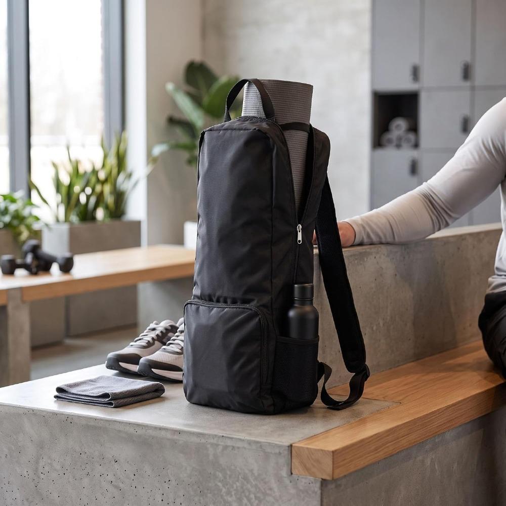 Waterproof Yoga Mat Backpack Double Zipper Yoga Accessories Bag Durable Yoga Mat Bag  Exercise