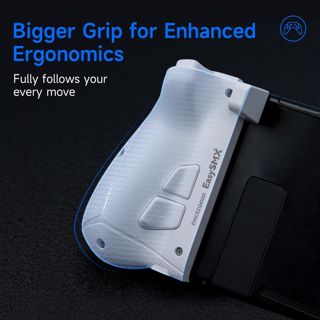 EasySMX S15 Mechanical Controller: Switch-Compatible with Hall Effect Sensors, 4 Back Buttons, and NFC.