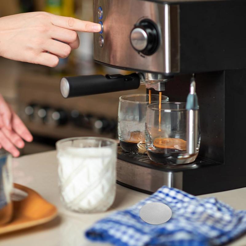 51/53/58mm Doppellagig 304 Edelstahl Kaffeefilter Feines Netz Wiederverwendbarer Kaffee-Siebträger Sieb Professionelles Espresso-Zubehör