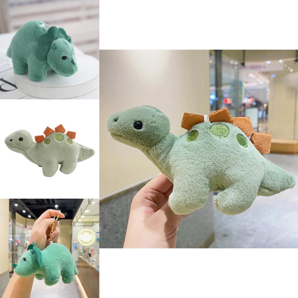Měkký plyšový klíčenka dinosaurus 2024 Nový rozkošný doplněk na tašku a do auta
