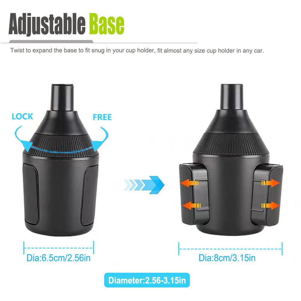 Car Cup Holder Phone Mount Adjustable Gooseneck Cup Holder Cradle for iPhone 11 Pro/11/X/Xs/8/8Plus/Samsung/LG/Sony/Nokia