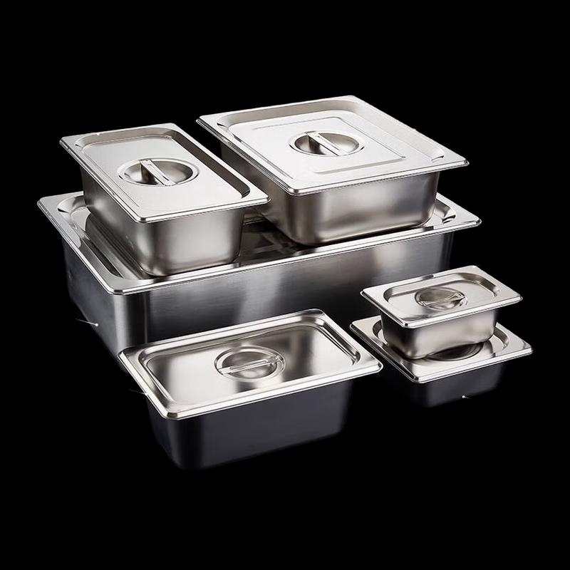 Stainless Steel Portion Pan Lunch Box with Lid