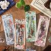 ZABC Four Seasons Garden Sticker Pack: European Scenery Collage Strips for DIY Journals - 4 Styles