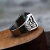 European and American Retro Stainless Steel Punk Ring Solid Halloween Grim Reaper Skull Ring