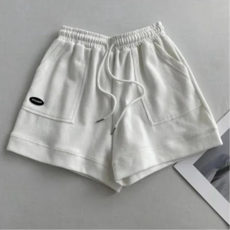 Women's Comfortable Loose Wide-legged Drawstring A Pants Slim Waist Slim Fit Casual Home Versatile Sports Shorts New