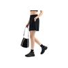Anta Comfortable Simple Versatile Solid Color Sports Five-Point Casual Shorts Women Shorts Black 162527317-3