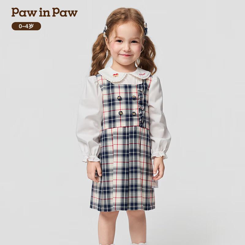PawinPaw Baby Girl Cartoon Bear Dress 90