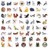 60 New Samurai Cats Warriors Cats Stickers DIY Suitcase Notebook Waterproof Stickers