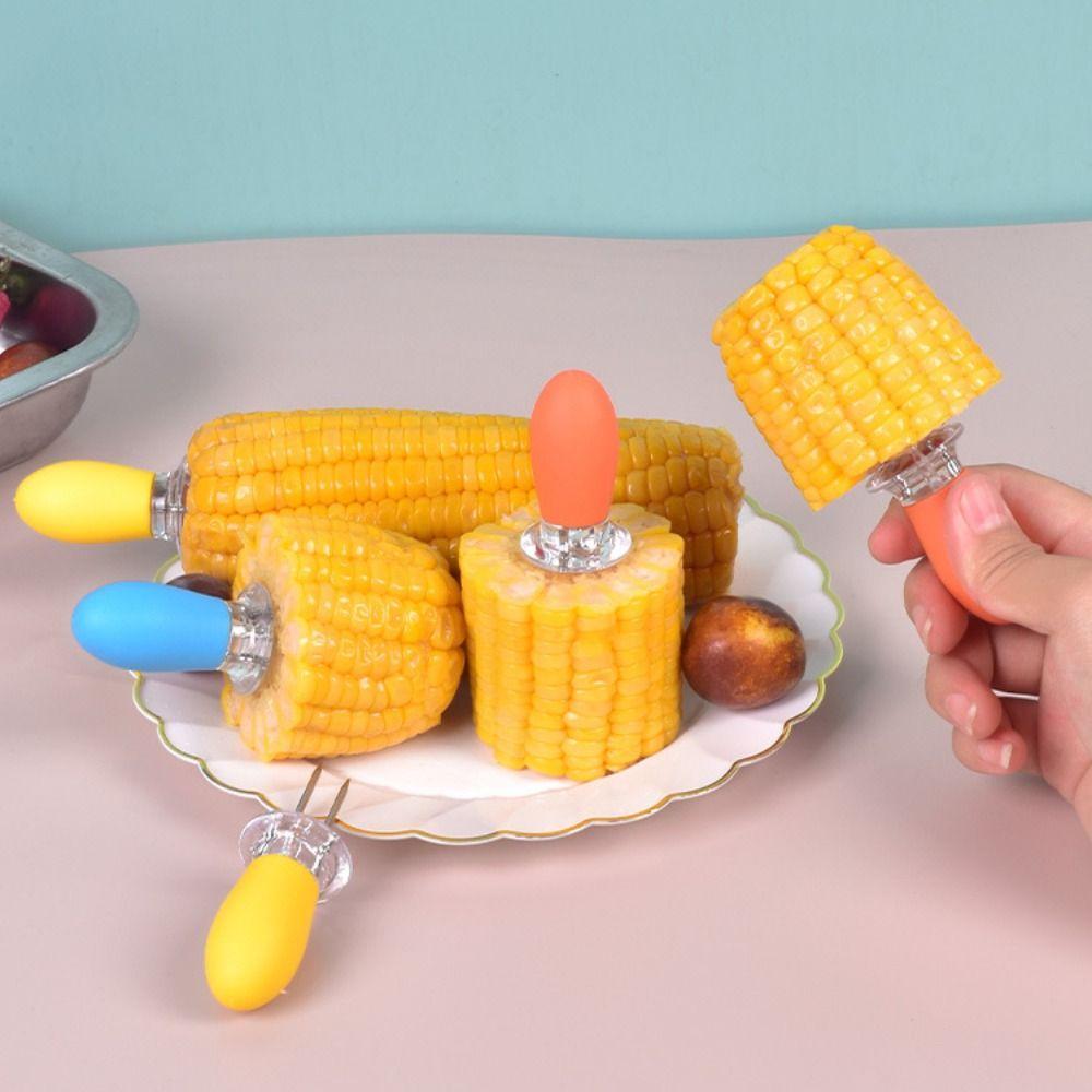 

2PCS Round Corn Forks Smooth Kitchen Tool High-quality BBQ Prongs