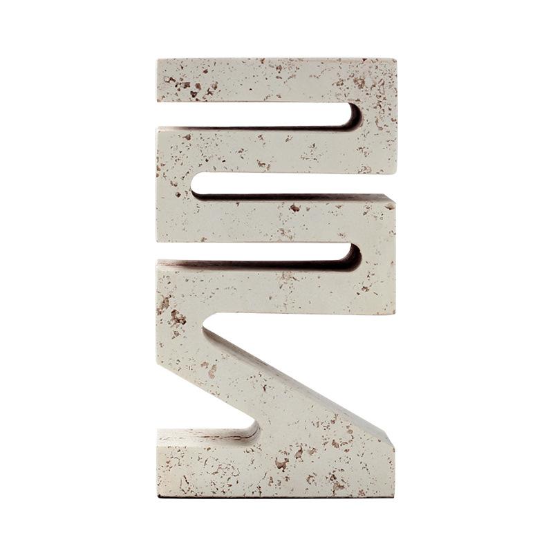 

Искусство Вэй Цзифэна Имитация травертина Геометрические орнаменты Модель Входная комната Гостиная B&B Дизайнерское украшение Ремесла