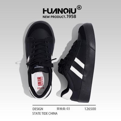 Global Black Board Shoes Women's New Ins Trendy Versatile Small Black Shoes Niche Design Sports and Leisure Shoes ZHQ-XA208
