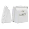 CASIO Analog Alarm Clock with x x Model Radio-Controlled Always-On Display, White, 12.3 12.2 7.5 cm, TQT-251NJ-7BJF