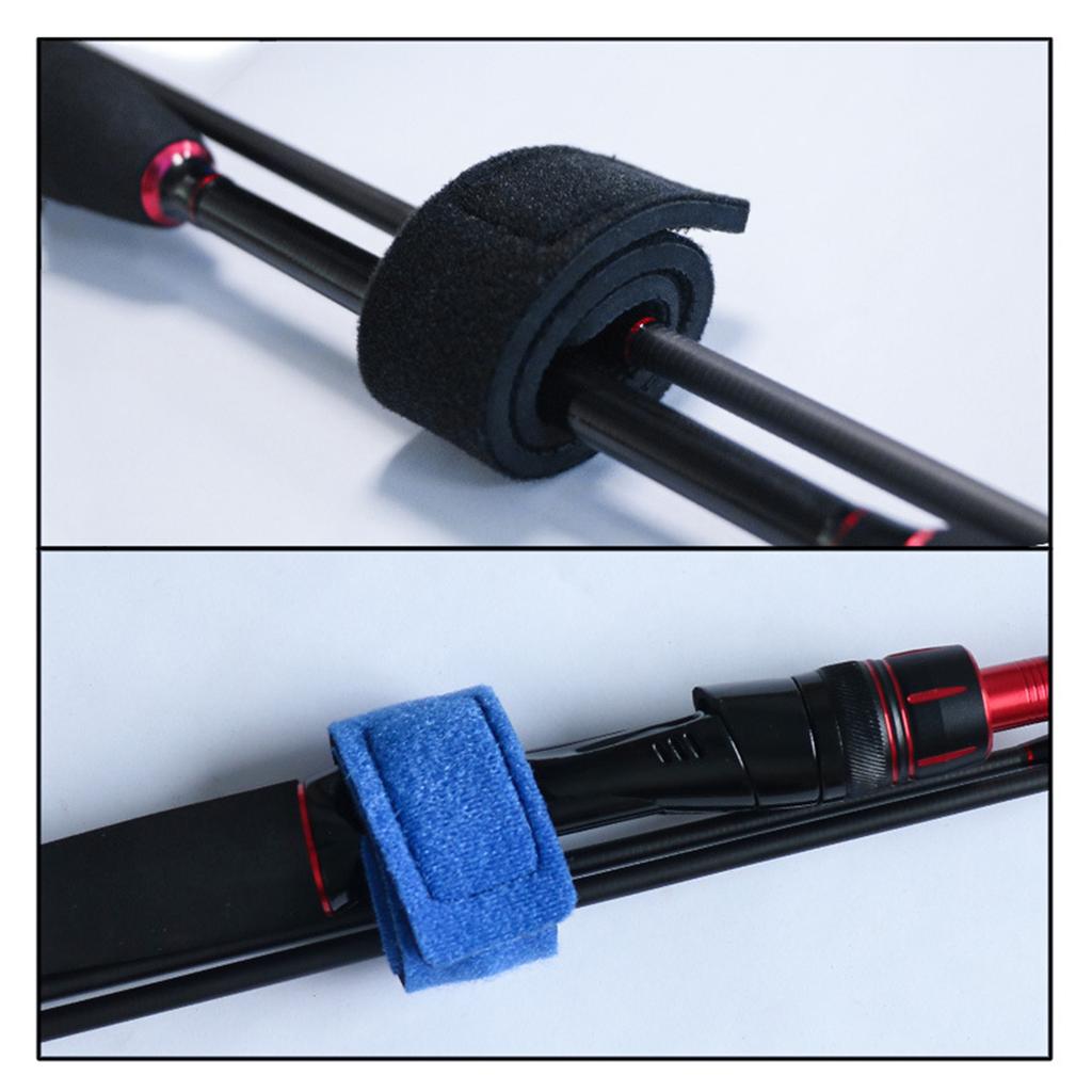 5Pcs Fishing Rod Tie Holder Strap Outdoor Fishing Rod Carry Strap Adjusted Tackle Holder Hook Tie