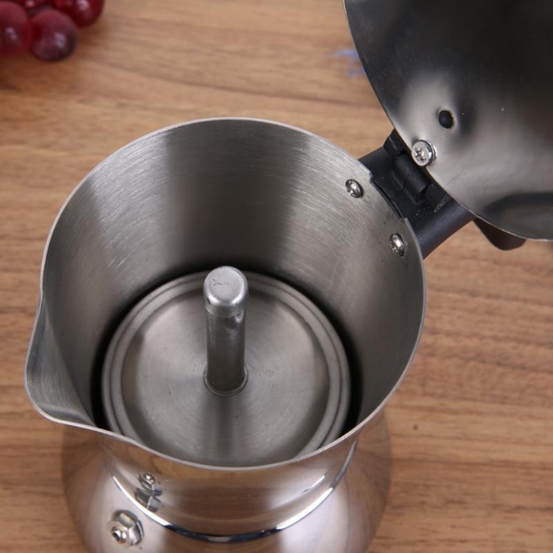 Italian Style Espressos Coffee Maker Stovetop Coffee Pots With Heat Resistant Handle For Perfect Brewing