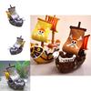 Beautiful Resin Pirate Ship Aquarium Ornament Gift Non-toxic Durable 6''*2''*5''