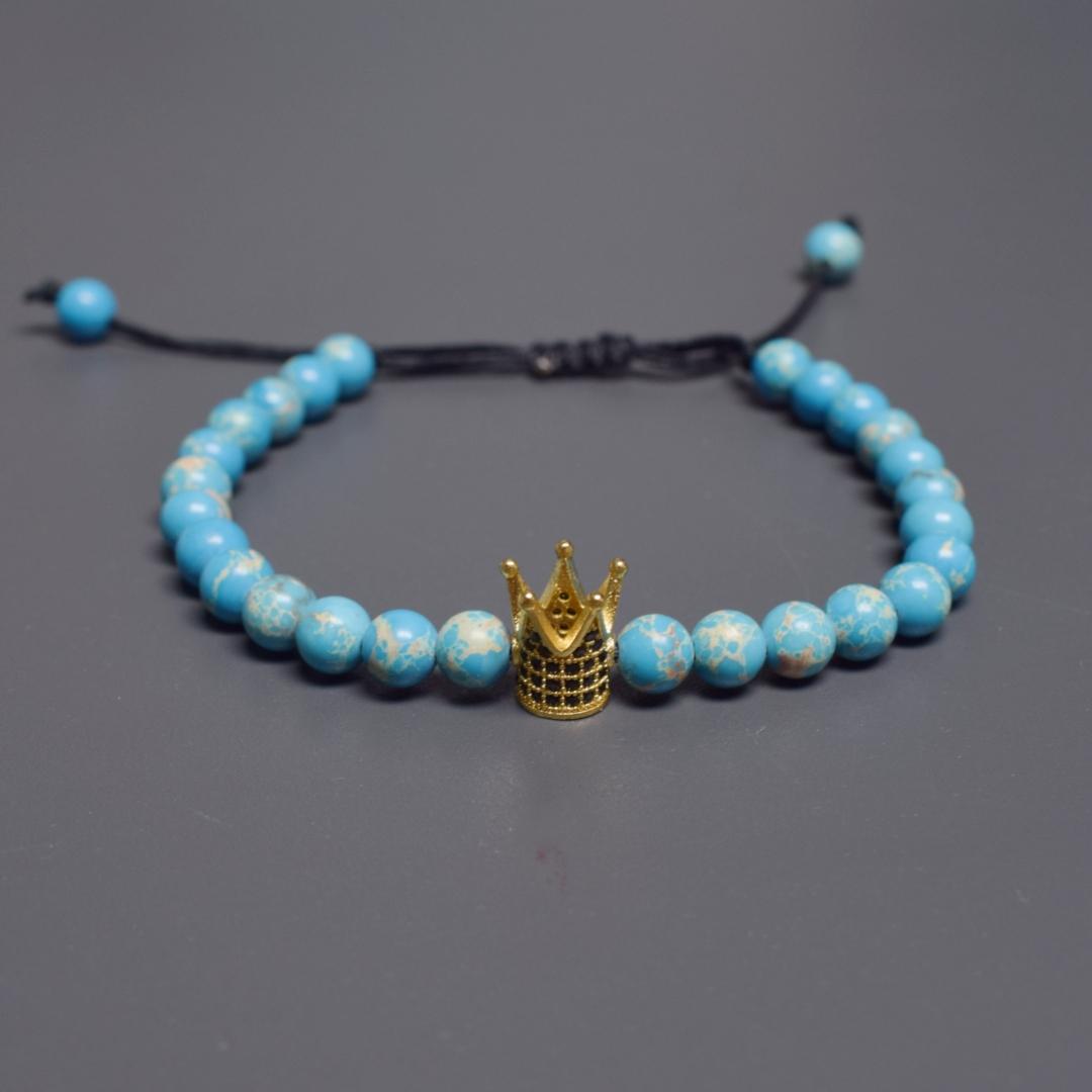 2026 Newly Arrived Crown Cham Emperor Stone Bracelet Natural Stone Beads Hand String Couple s Holiday Leisure Jewelry