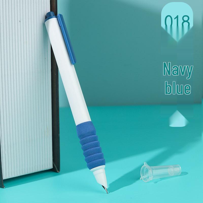 Ergonomic Student Pen with 0.38mm Tip & Replaceable Ink: Ideal for Learning, Calligraphy, and Homework