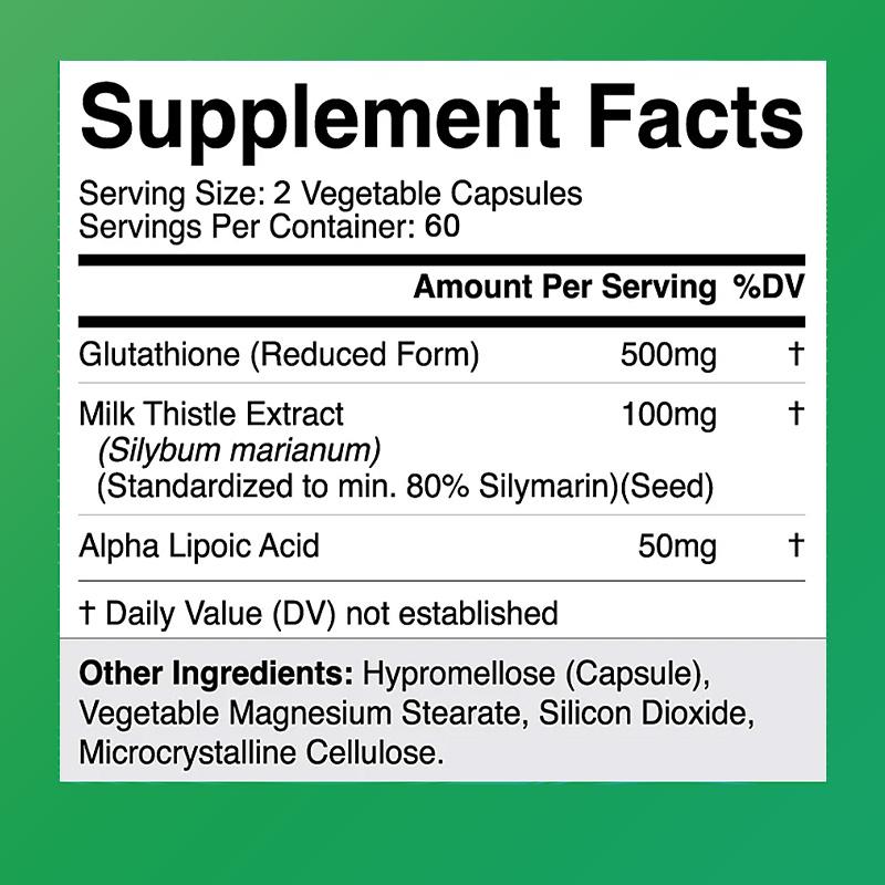 Glutathione Advanced Complex - High Absorption Liposomal Formulated Antioxidant for Liver Cleanse, Skin Brightening & Immune Support