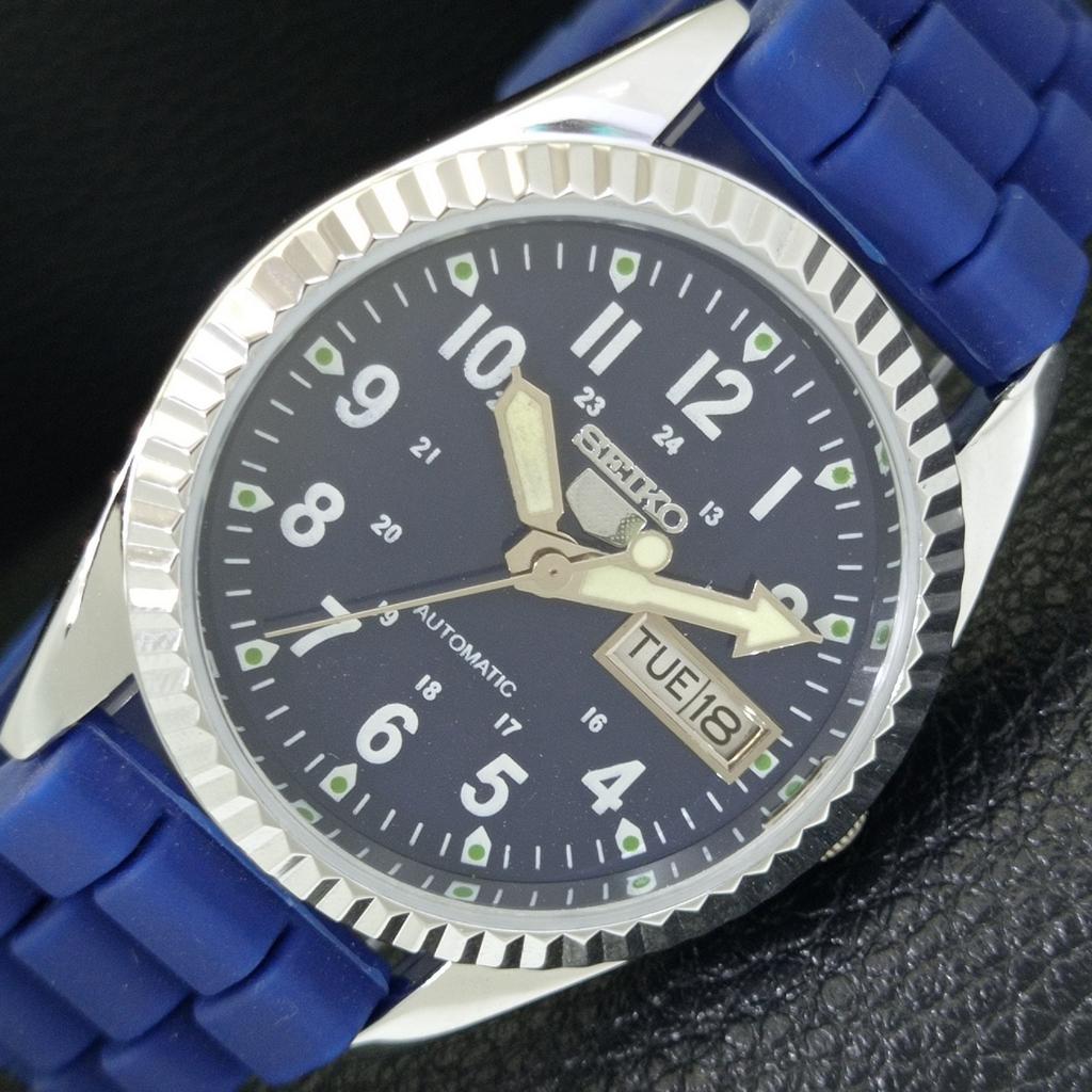 

AUTOMATIC VINTAGE REFURBISHED SEIKO 5 6309A JAPAN MENS BLUE DIAL WATCH a441630-1 Sk-a441630