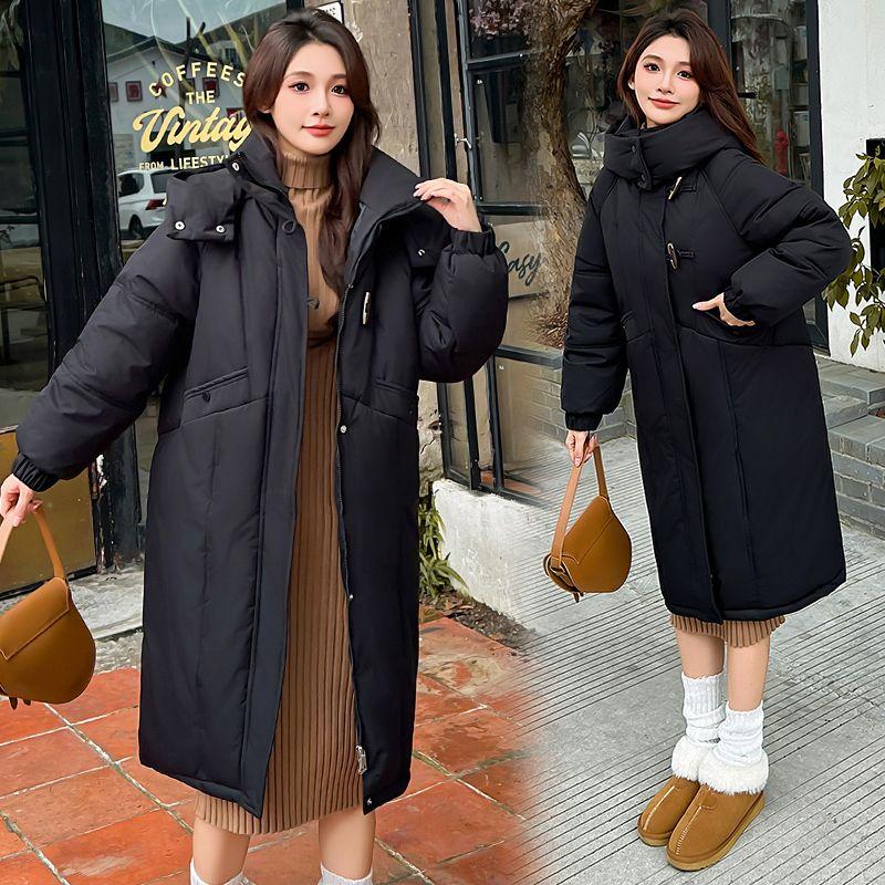 Fashionable Thick Long Down Cotton-padded Jacket, Loose Thick Coat for Women Winter