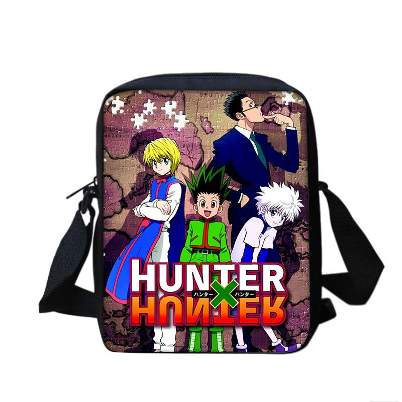 HUNTER × HUNTER Shoulder Bag Anime Print Kindergarten Primary School Boy&girls New Style Large Capacity Lightweight and Compact
