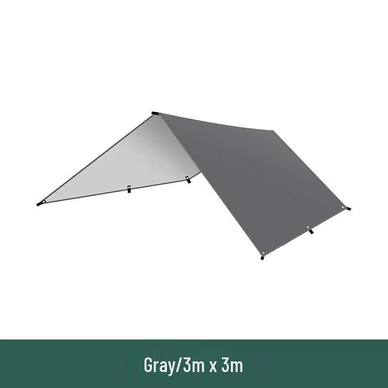 Portable Outdoor Sunshade Rainproof Tent Tarp for Camping and Beach 3-8 People