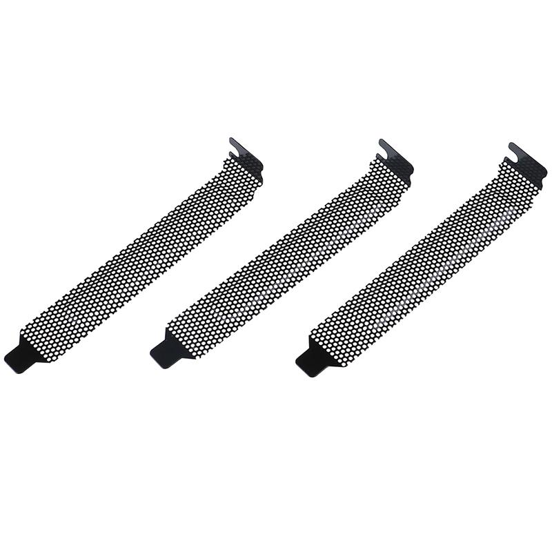 10Pcs Preto PCI Slot Cover Filtro de Poeira Placa de Obturação Aço Duro