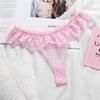 Lace Sexy Thongs Transparent Women's Underwear Cotton Crotch Hollow Out Traceless Panties Seamless Low Waist Seamless Briefs