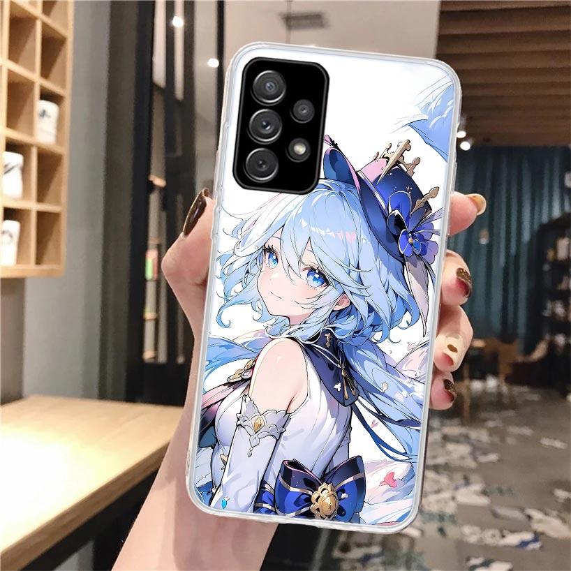 

Cute Furina Genshin Impact Silicon Phone Case For Samsung Galaxy Note 20 Ultra 9 8 10 Pro S10 Lite S9 Plus S8 + S7 Edge Cover Fu Samsung S7