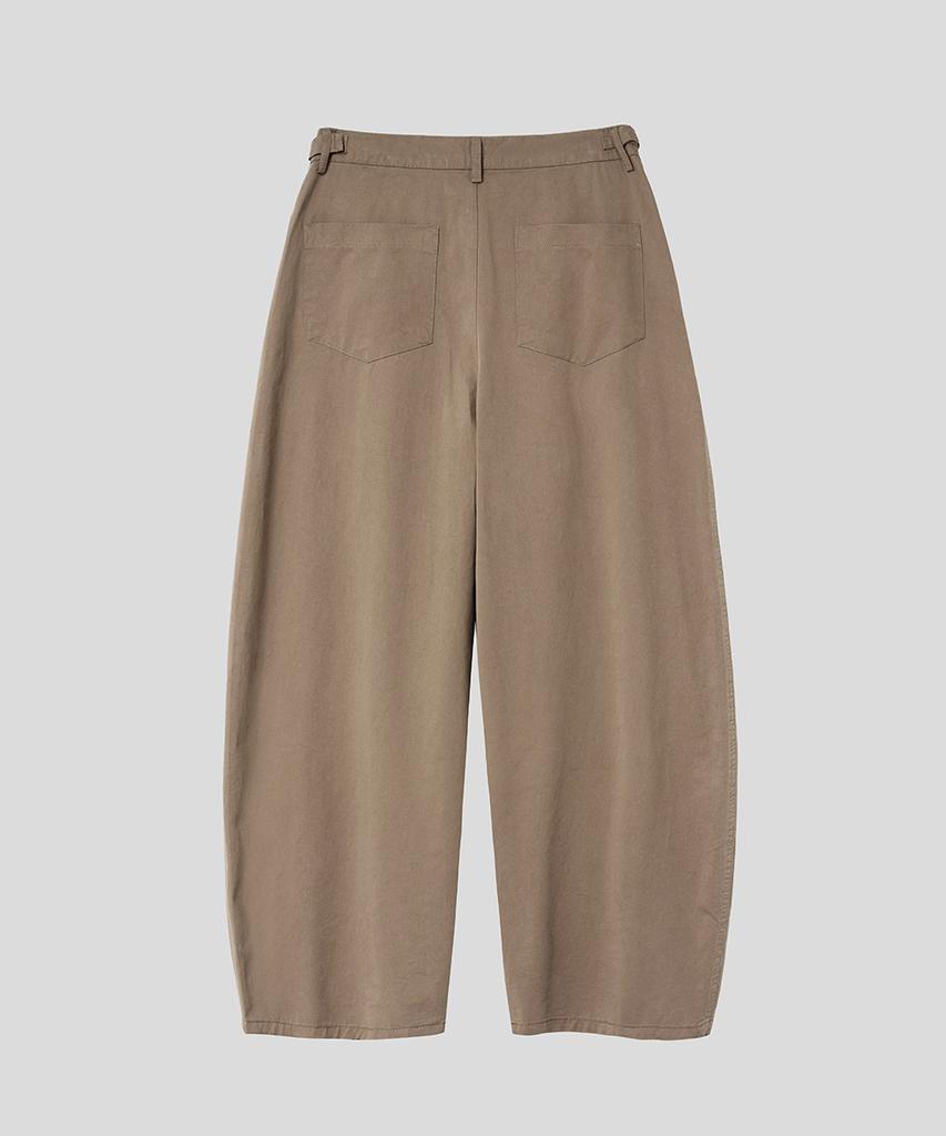 HOOVES Gewaschene Hosen mit doppelter Falte [Beige]