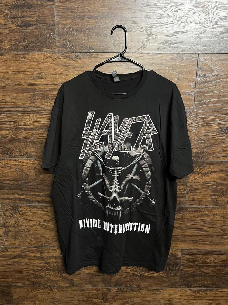 Slayer Divine Intervention Tour Tee 2014 Slayer T-shirt XL Unisex T-Shirt XXXL