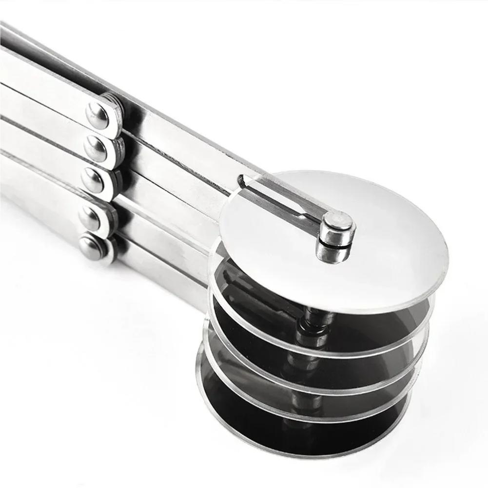 3/5/7 rotelle taglierina divisore impasto coltello per pasta laterale lama rullo flessibile pelapatate per pizza utensili da forno in acciaio inossidabile