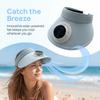 Breathable Sun Hat with Fan Wide Brim Beach Sunshade Hat Outdoor Visor Hat  Mountain Climbing