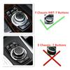 Black ABS Car Central Media Button Repalce Trim For BMW 1 3 5 7 F20 F30 F10 F01