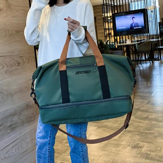 Resväska Bärbar resväska för korta avstånd Stor kapacitet Lättvikt torr och våt Separat Sport Fitness Bag